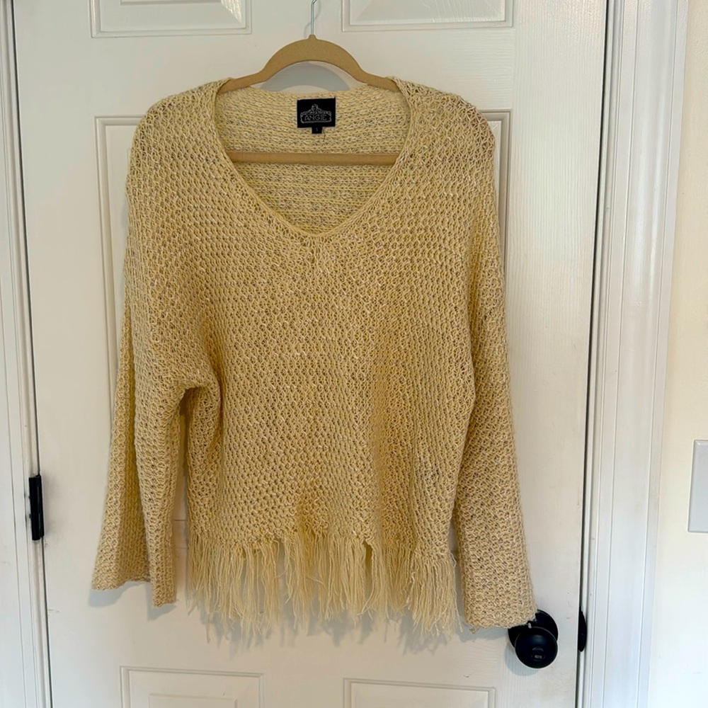 Crème LS loose fit sweater